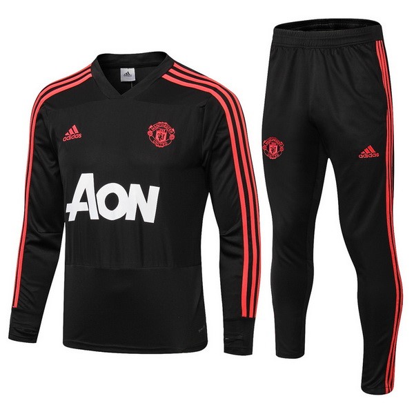 Survetement Football Manchester United 2018-19 Rouge Noir Blanc